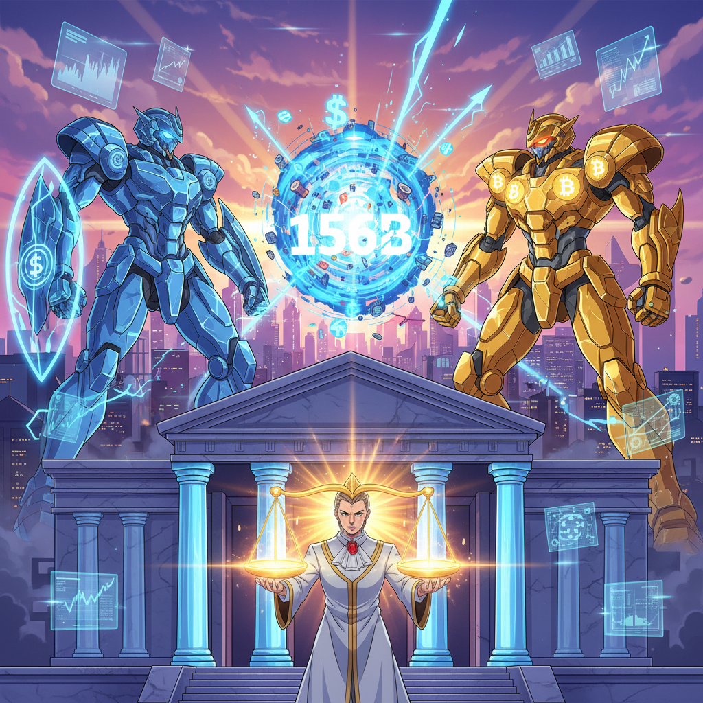 Crypto Stablecoin Reserve Wars: $156B USDC vs USDT Liquidity Battle